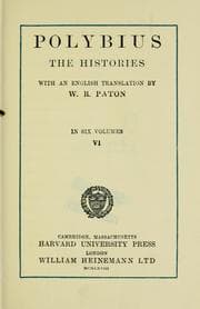 Tapa de The histories, with an English translation by W.R. Paton