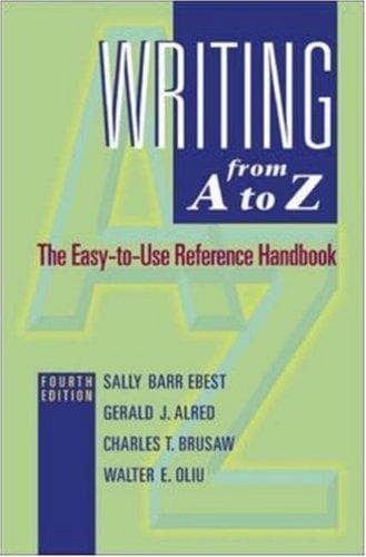 Tapa de Writing from A to Z