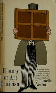 Tapa de History of art criticism