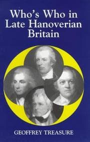 Tapa de Who's Who in Late Hanoverian Britain, 1789-1837 (Who's Who in British History S.)