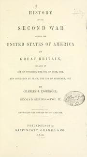 Tapa de History of the second war between the United States of America and Great Britain