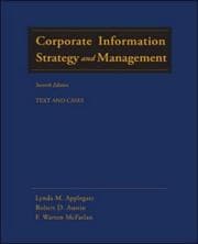 Tapa de Corporate information strategy and management : text and cases