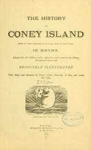 Tapa de The history of Coney Island from its first discovery in 4, 11, 44