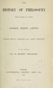 Tapa de The history of philosophy fom Thales to Comte