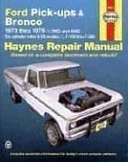 Tapa de Ford pick-ups & Bronco automotive repair manual