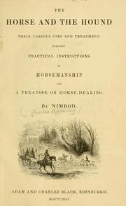 Tapa de The horse and the hound