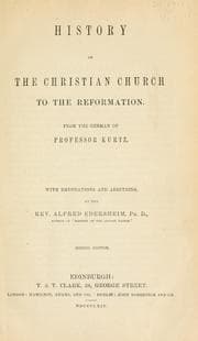 Tapa de History of the Christian church