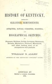 Tapa de A history of Kentucky