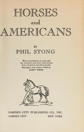 Tapa de Horses and Americans