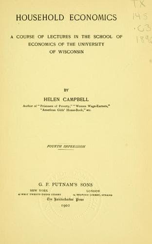 Tapa de Household economics