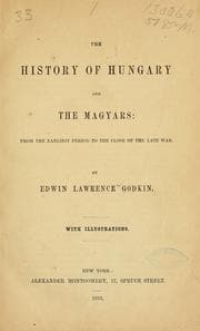 Tapa de The history of Hungary and the Magyars