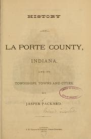 Tapa de History of La Porte county