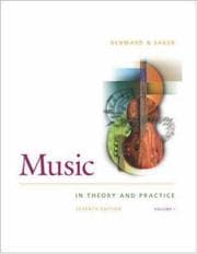 Tapa de Music in Theory and Practice