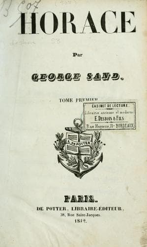 Tapa de Horace