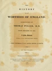 Tapa de The history of the worthies of England