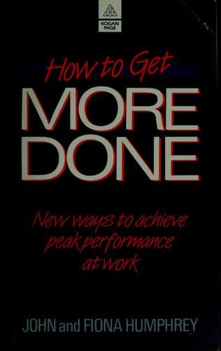 Tapa de How to get more done