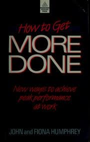 Tapa de How to get more done