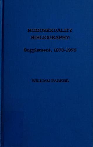 Tapa de Homosexuality bibliography