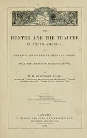 Tapa de The hunter and the trapper in North America