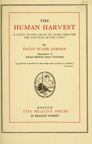 Tapa de The human harvest