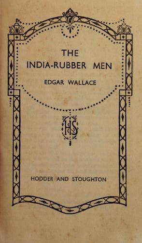 Tapa de The India-rubber men.
