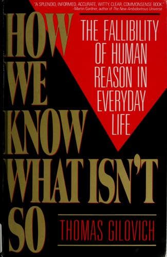 Tapa de How we know what isn't so