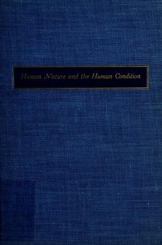 Tapa de Human nature and the human condition