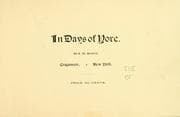 Tapa de In days of yore