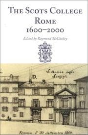 Tapa de The Scots College, Rome, 1600-2000