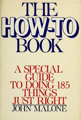 Tapa de The how-to-book