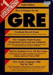 Tapa de How to prepare for the graduate record examination
