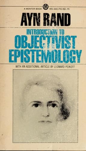 Tapa de Introduction to objectivist epistemology