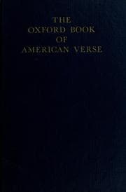 Tapa de Introduction by F.O. Matthiessen to The Oxford book of American verse.