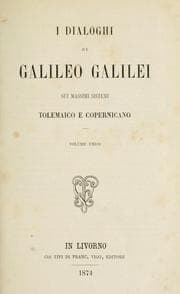 Tapa de Dialogo sopra i duemassimi sistemi del mondo tolemaico e copernicano