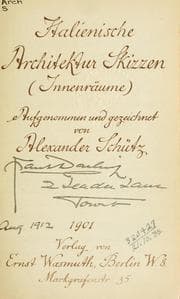 Tapa de Italienische Architektur Skizzen (Innenräume)