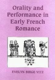 Tapa de Orality and performance in early French romance