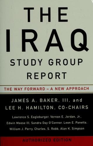 Tapa de The Iraq Study Group report