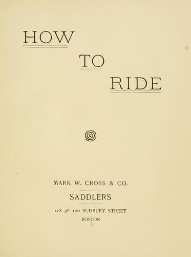 Tapa de How to ride