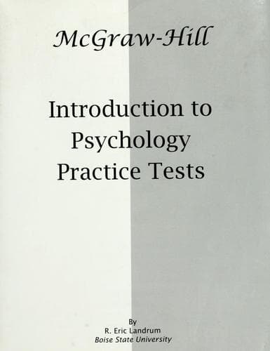 Tapa de Introduction to psychology practice tests