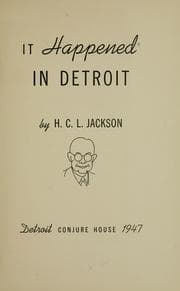Tapa de It happened in Detroit