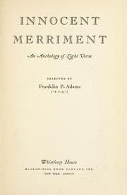 Tapa de Innocent merriment, an anthology of light verse