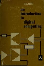 Tapa de An introduction to digital computing