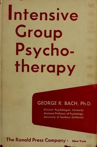 Tapa de Intensive group psychotherapy