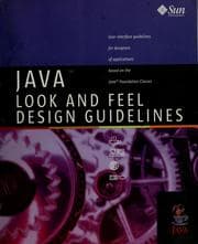 Tapa de Java look and feel design guidelines
