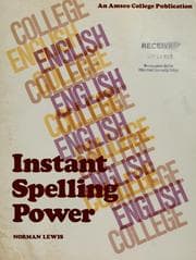 Tapa de Instant spelling power