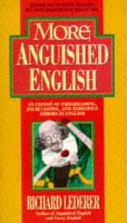 Tapa de More Anguished English