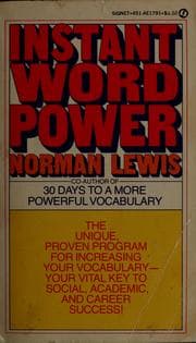 Tapa de Instant word power