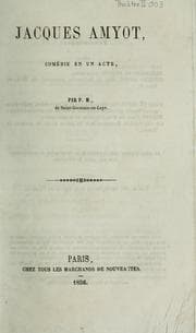 Tapa de Jacques Amyot