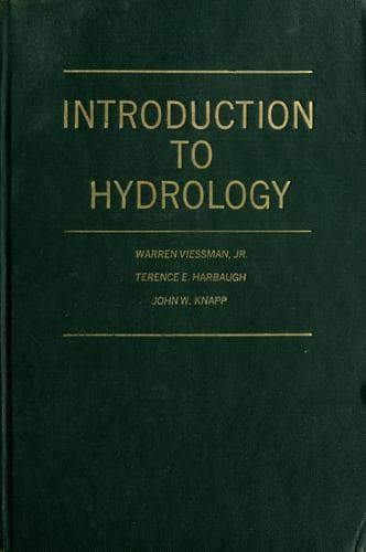 Tapa de Introduction to hydrology