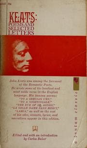 Tapa de Poems and selected letters